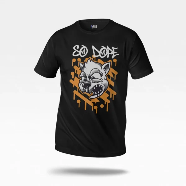 تیشرت گرگ طرح گرافیتی So Dope