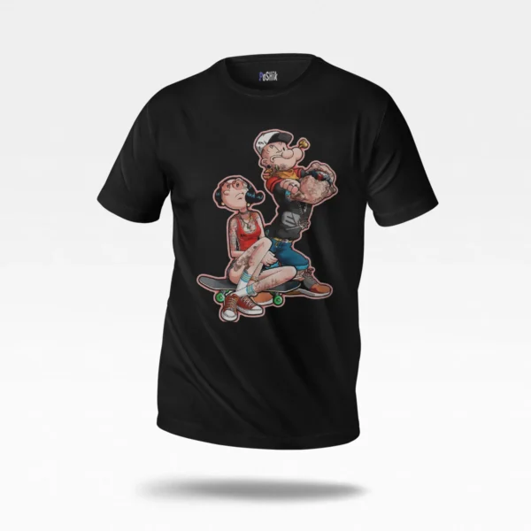 تیشرت پاپای طرح اسکیت‌بورد (Popeye)