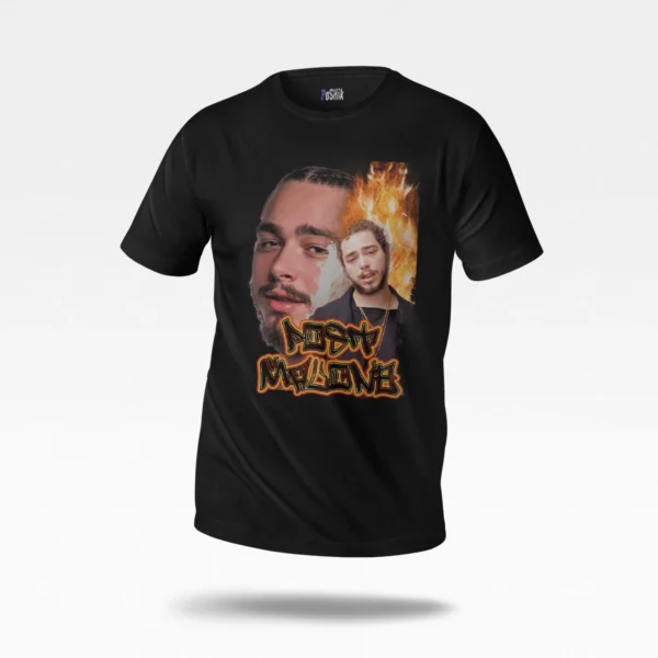 تیشرت پست مالون طرح پرتره (Post Malone)
