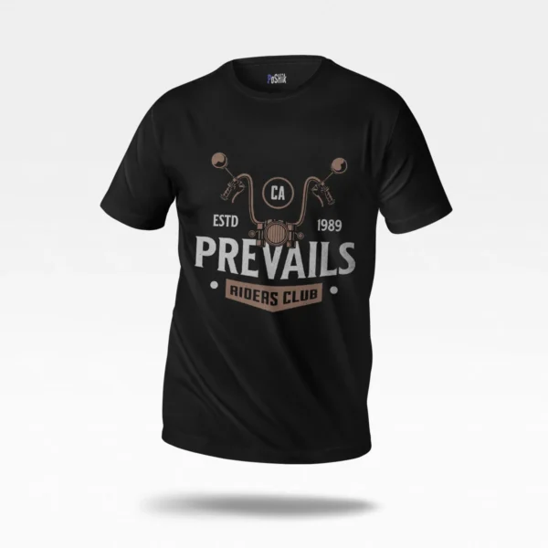 تیشرت موتورسواری طرح Prevails Riders Club