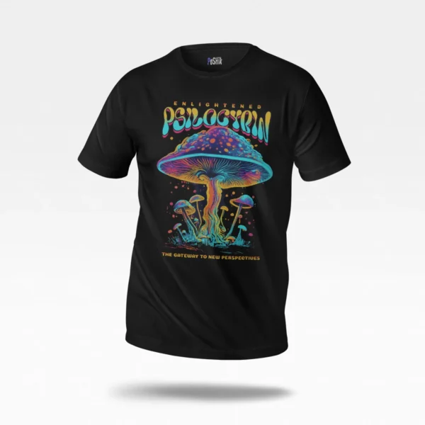 تیشرت قارچ طرح Enlightened Psilocybin