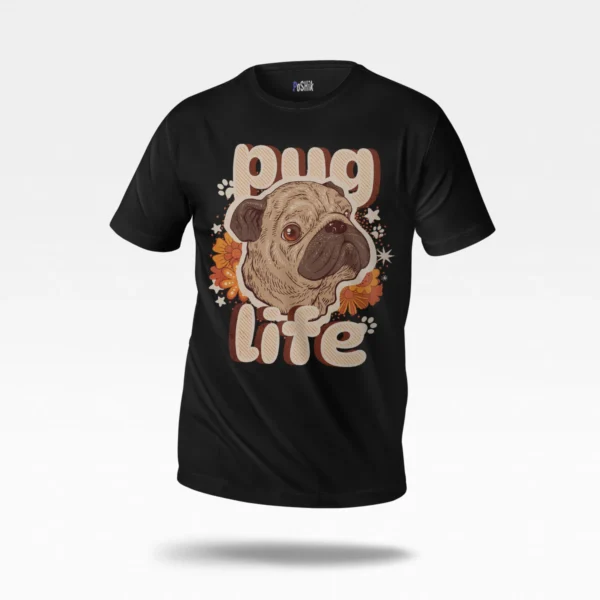 تیشرت سگ پاگ طرح Pug Life