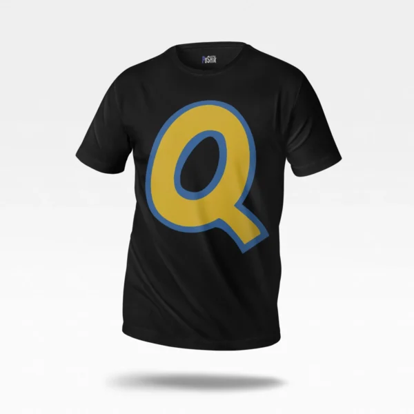 تیشرت طرح حرف Q