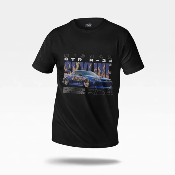 تیشرت نیسان اسکای‌لاین طرح GTR R34 (Nissan Skyline GT-R)