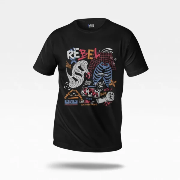 تیشرت استریت‌ویر طرح Rebel With A Cause