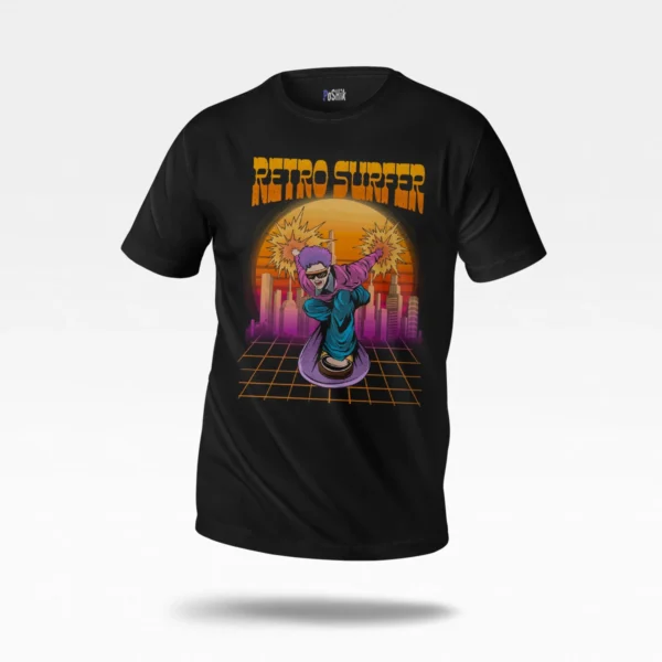 تیشرت موج‌سواری رترو طرح Retro Surfer