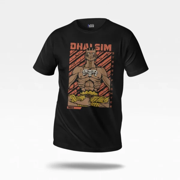 تیشرت استریت فایتر طرح دالسیم (Dhalsim)