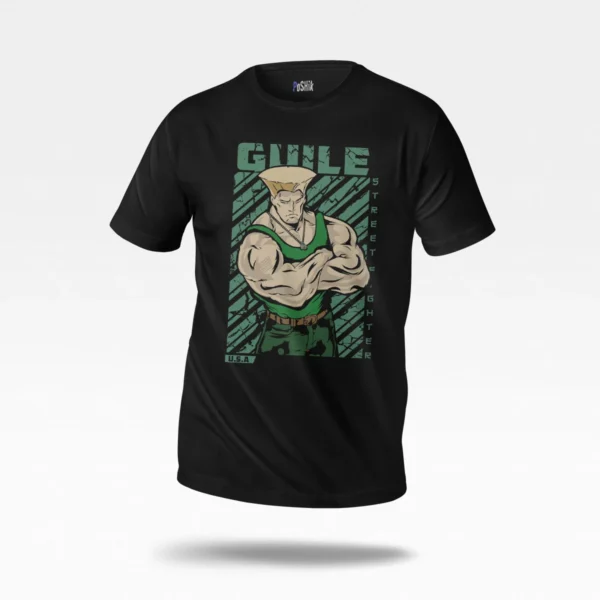 تیشرت استریت فایتر طرح گایل (Guile)