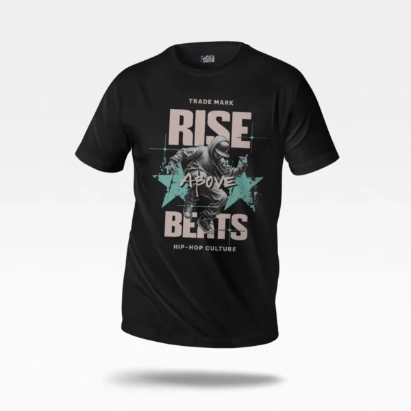 تیشرت هیپ هاپ طرح Rise Above Beats