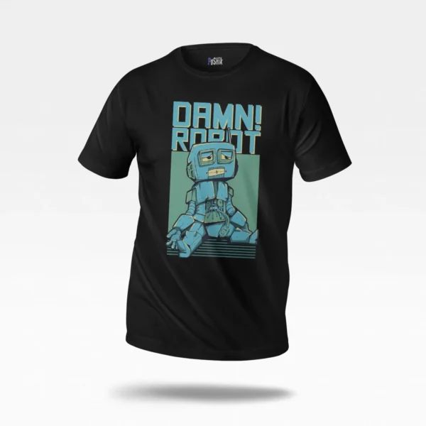 تیشرت ربات طرح کارتونی Damn Robot