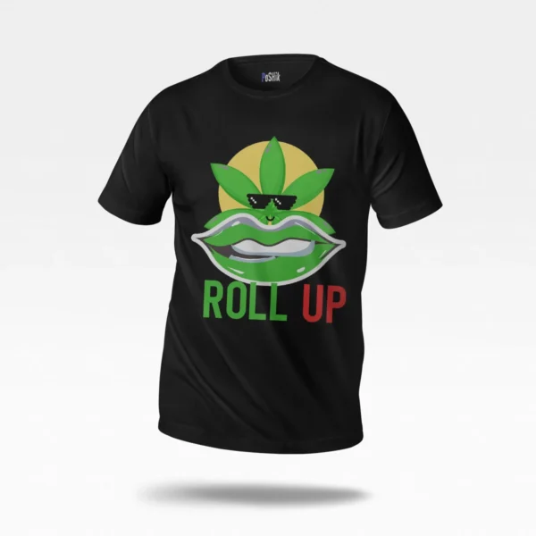 تیشرت طرح شخصیت برگی Roll Up
