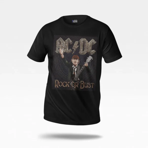 تیشرت ای‌سی/دی‌سی طرح Rock or Bust (AC/DC)