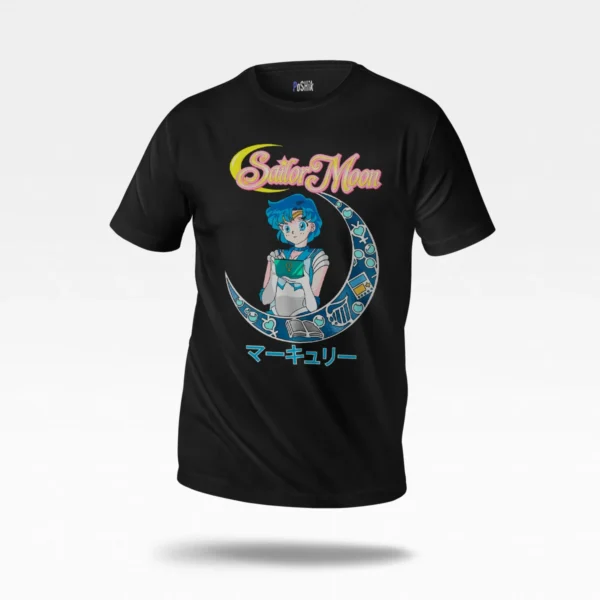 تیشرت انیمه سیلور مون طرح سیلور مرکوری (Sailor Mercury)