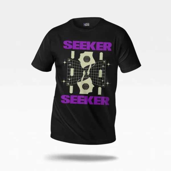 تیشرت طرح Seeker بنفش