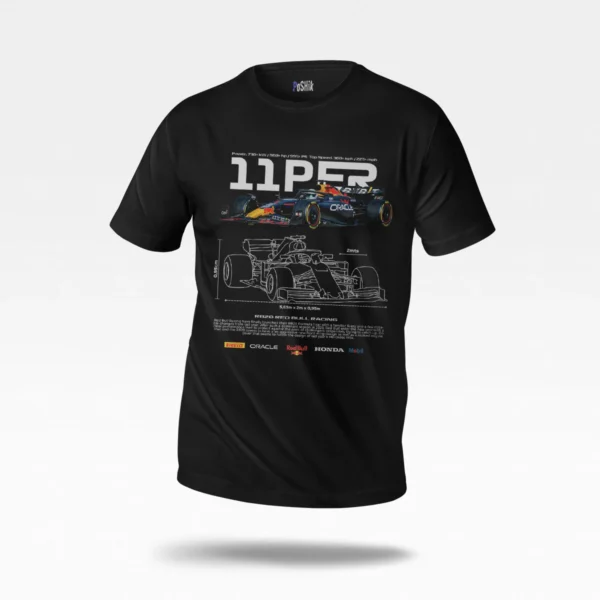 تیشرت فرمول یک طرح فنی خودرو ردبول (Red Bull Racing)