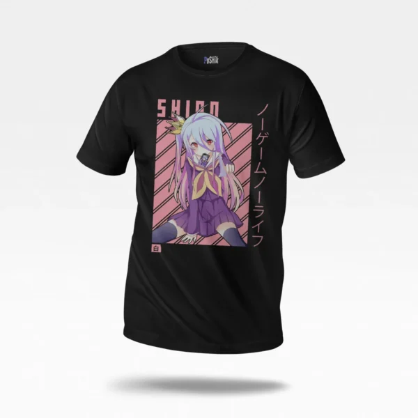 تیشرت انیمه No Game No Life طرح شیرو تاج (Shiro)