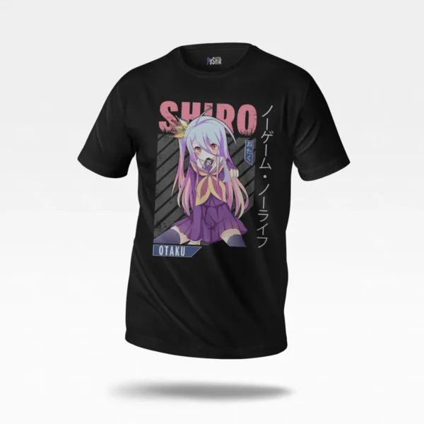 تیشرت انیمه No Game No Life طرح شیرو ژست (Shiro)