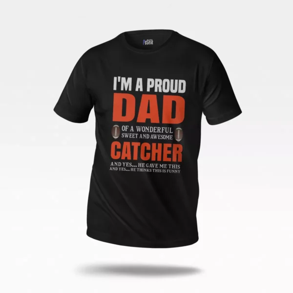 تیشرت پدر طرح Dad Catcher فوتبال آمریکایی