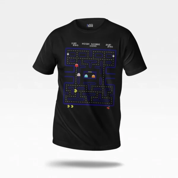 تیشرت پک‌من طرح آرکید (Pac-Man)