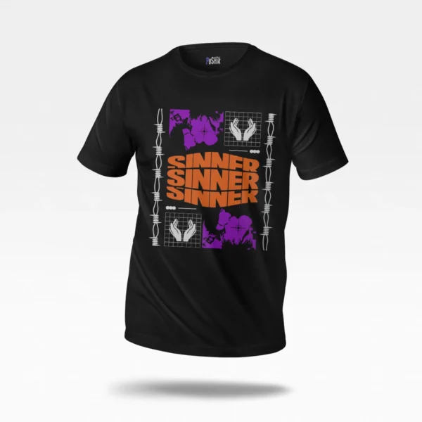 تیشرت تایپوگرافی Sinner