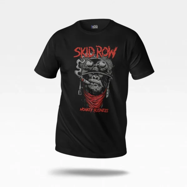 تیشرت میمون طرح Skid Row Monkey Business