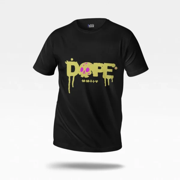 تیشرت جمجمه طرح گرافیتی Dope