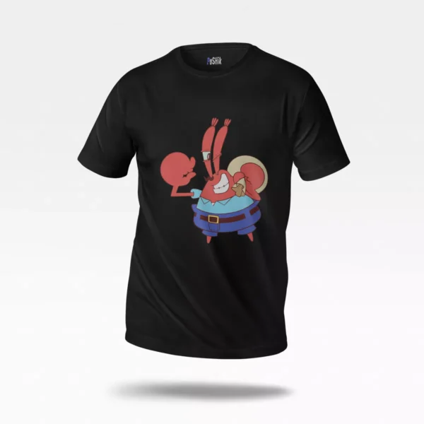 تیشرت باب اسفنجی طرح آقای خرچنگ (Mr. Krabs)