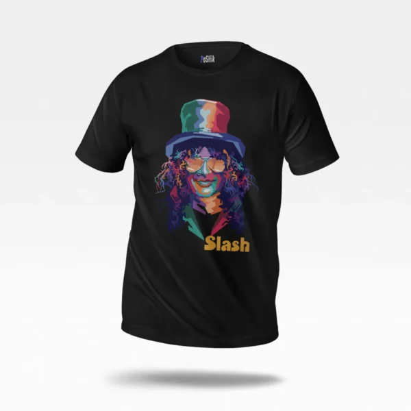 تیشرت اسلش طرح پرتره رنگی (Slash)
