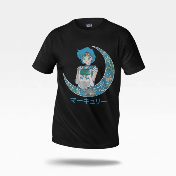 تیشرت انیمه سیلور مون طرح سیلور مرکوری (Sailor Mercury)