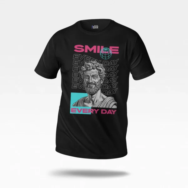 تیشرت طرح Smile Every Day با پیکره