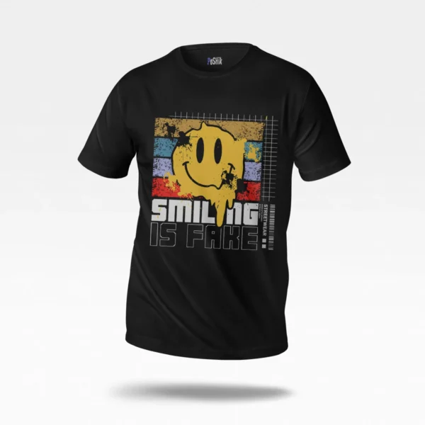 تیشرت طرح Smiling Is Fake