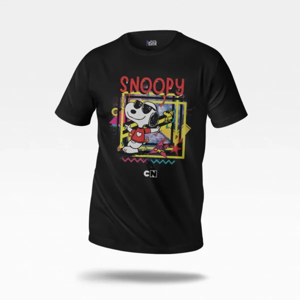 تیشرت اسنوپی طرح رنگارنگ (Snoopy)
