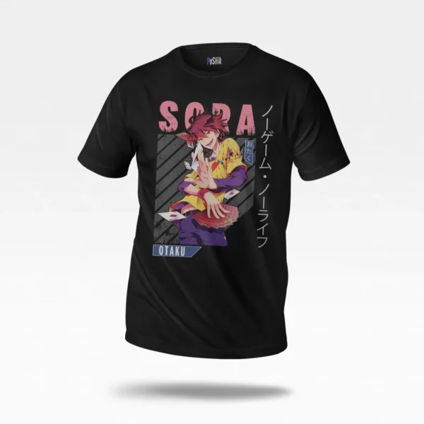 تیشرت انیمه نو گیم نو لایف طرح سورا اوتاکو (No Game No Life)