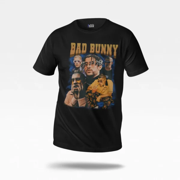 تیشرت بد بانی طرح پرتره (Bad Bunny)