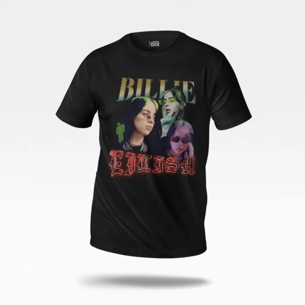 تیشرت بیلی آیلیش طرح پرتره (Billie Eilish)