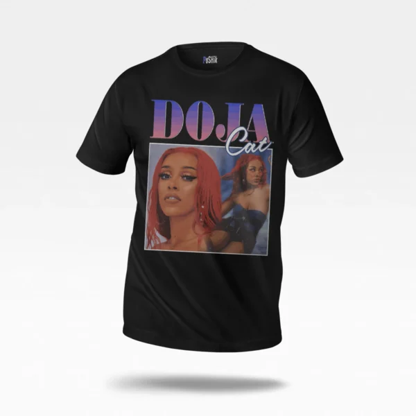 تیشرت دوجا کت طرح پرتره (Doja Cat)