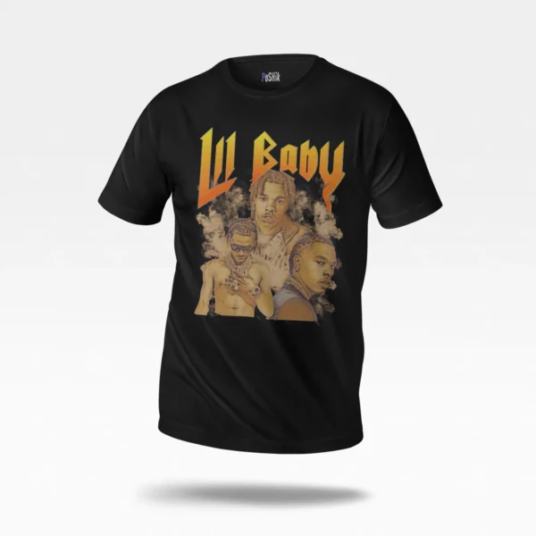 تیشرت لیل بیبی طرح پرتره (Lil Baby)