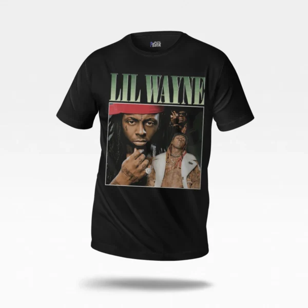 تیشرت لیل ویین طرح پرتره (Lil Wayne)