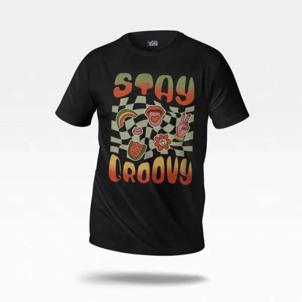 تیشرت رترو طرح Stay Groovy