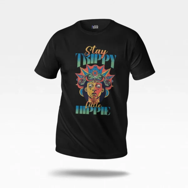 تیشرت سایکدلیک طرح Stay Trippy Little Hippie