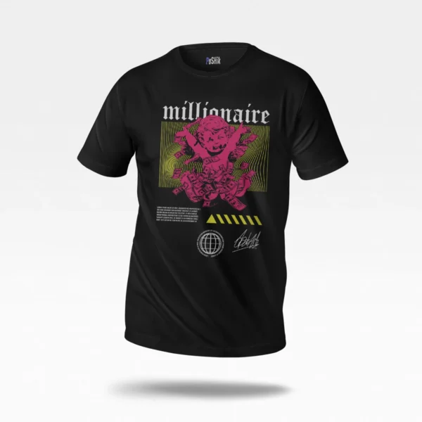 تیشرت طرح Millionaire