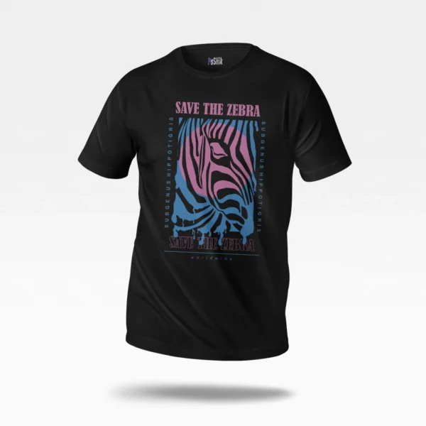 تیشرت گورخر طرح Save the Zebra