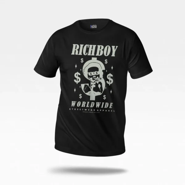 تیشرت پول و جمجمه طرح Richboy