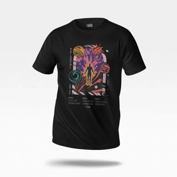 تیشرت استریت‌ویر طرح Global Rave