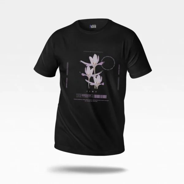 تیشرت گل کروکوس بنفش طرح Crocus