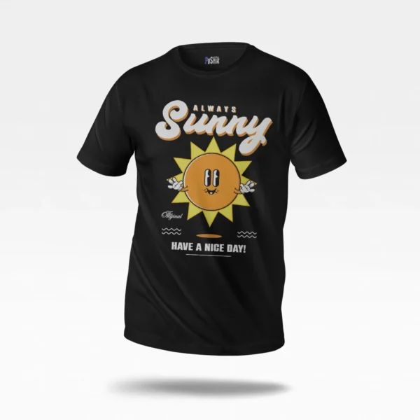 تیشرت خورشید کارتونی طرح Always Sunny