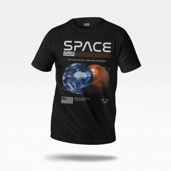 تیشرت فضایی طرح Space Our World