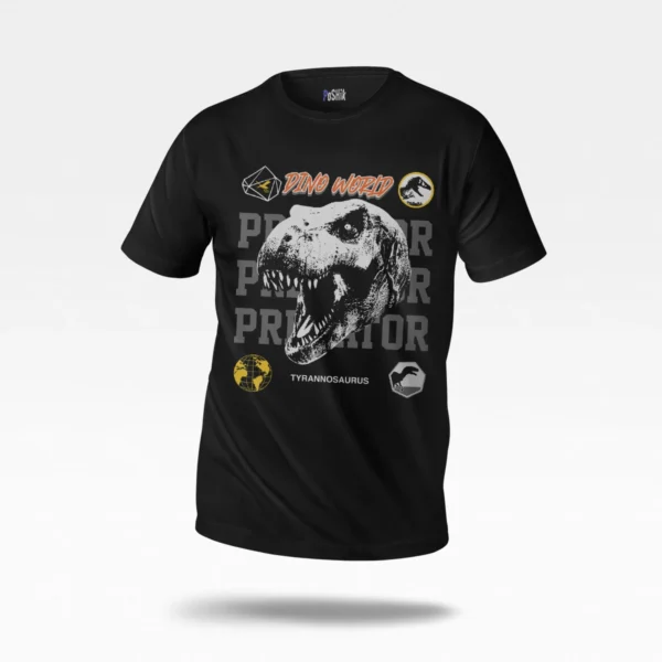 تیشرت دایناسور طرح Dino World Tyrannosaurus