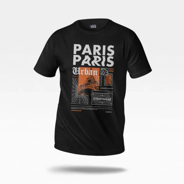 تیشرت پاریس طرح استریت‌ویر شهری (Paris)