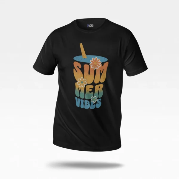 تیشرت تابستانی نوشیدنی طرح Summer Vibes